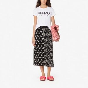 KENZO Alphabet Logo Pattern Round Neck Short Sleeve Tee